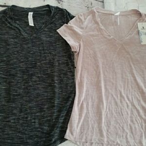 Lot Of 2-- Icyzone Workout Shirts Activewear